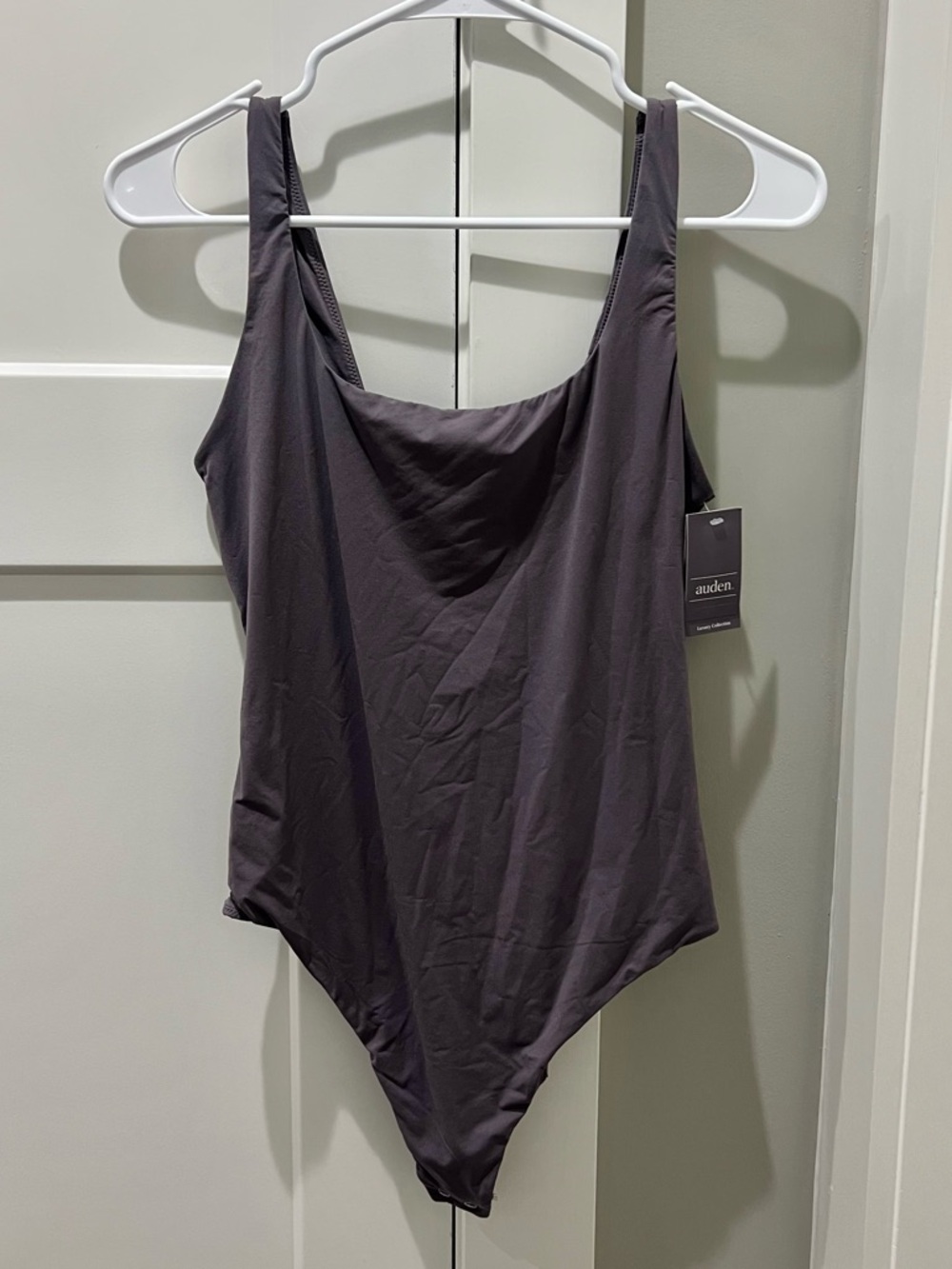 Auden Women's Purple Scoop Neck Bodysuit